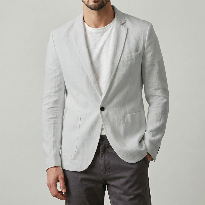 Elegant and Casual Men’s Linen Blazer