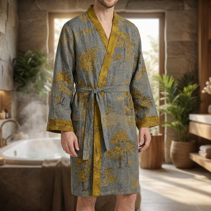 Lightweight Men’s Cotton Kimono Robe