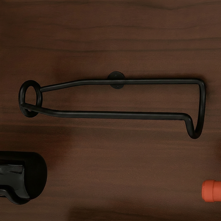 Elegant Wall Mounted Iron Wine Rack Storage