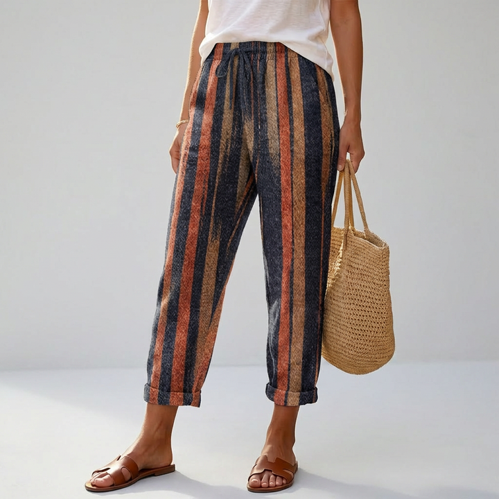Women’s Loose Fitting Printed Trousers