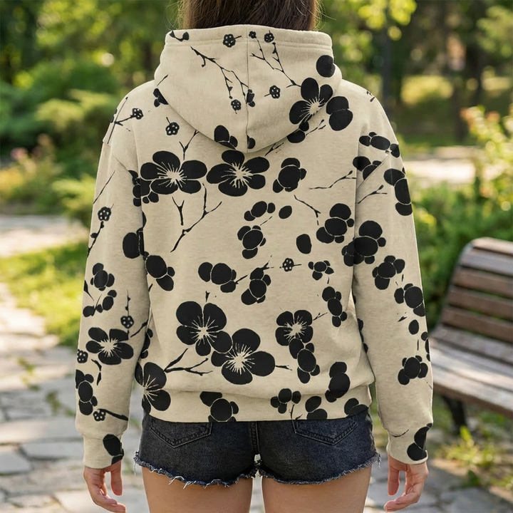 Lightweight Floral Print Sweater for Women