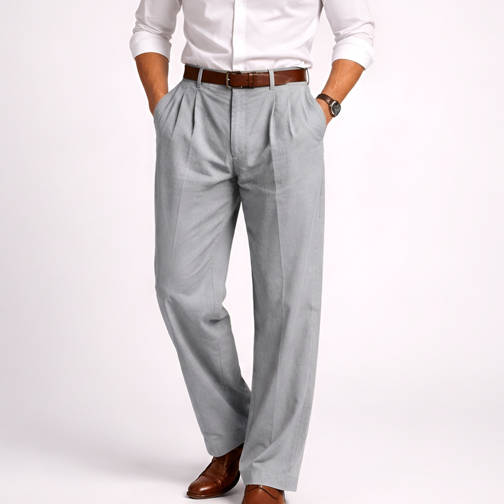 Men’s Vintage Style High Waist Trousers