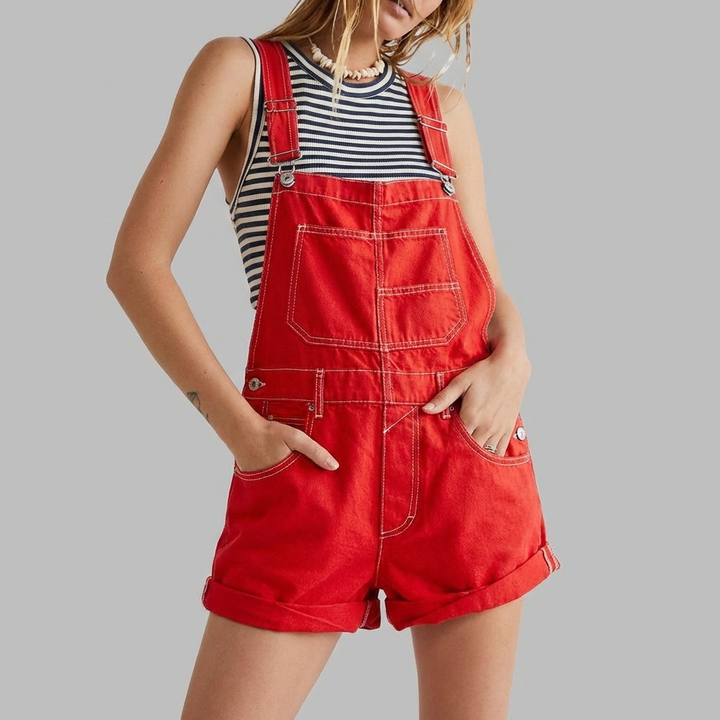 Sleeveless Denim Jumpsuit Casual Chic