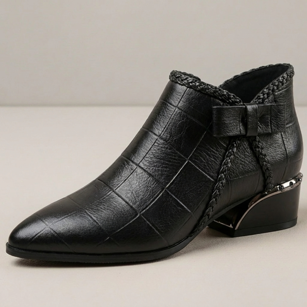 Low Block Heel Ankle Boots for Women