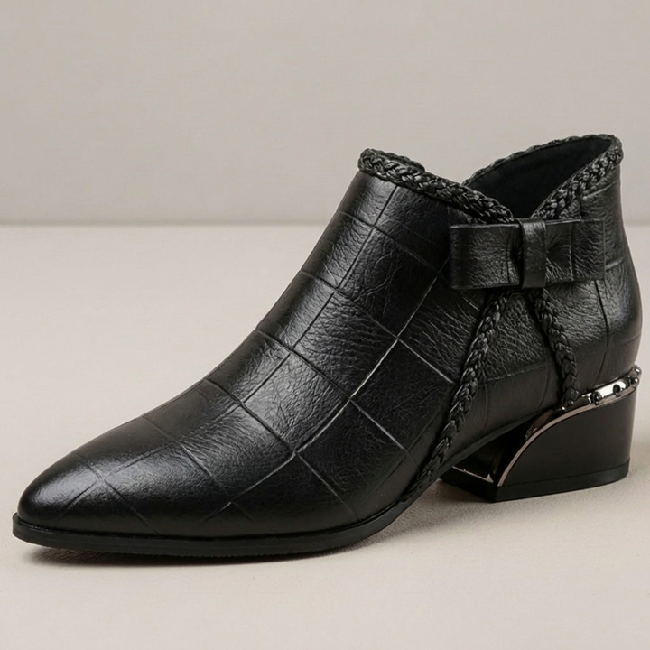 Low Block Heel Ankle Boots for Women