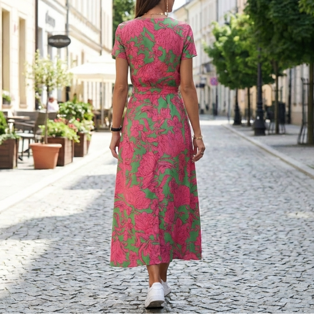 Women’s Split Hem LaceUp Dress