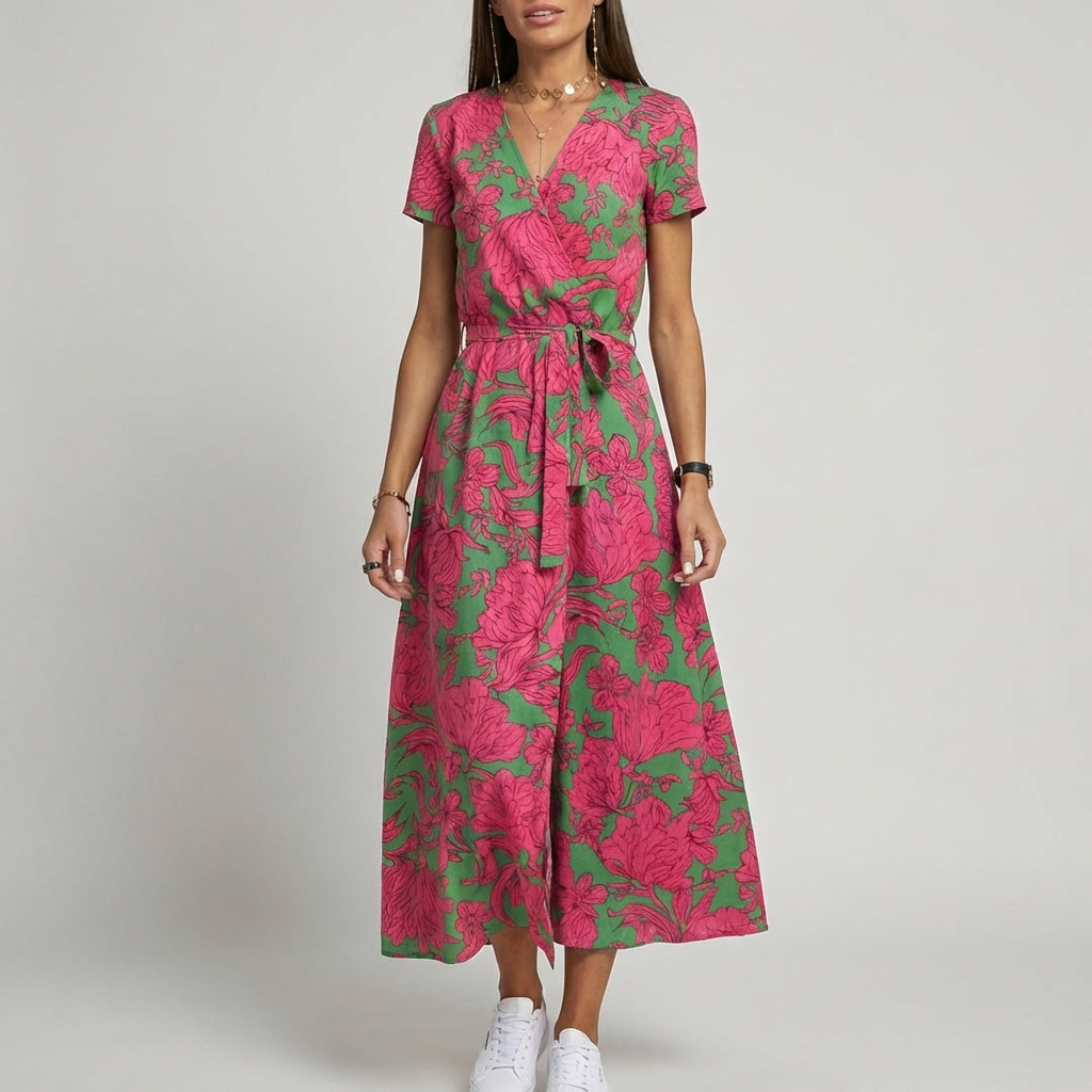 Women’s Split Hem LaceUp Dress