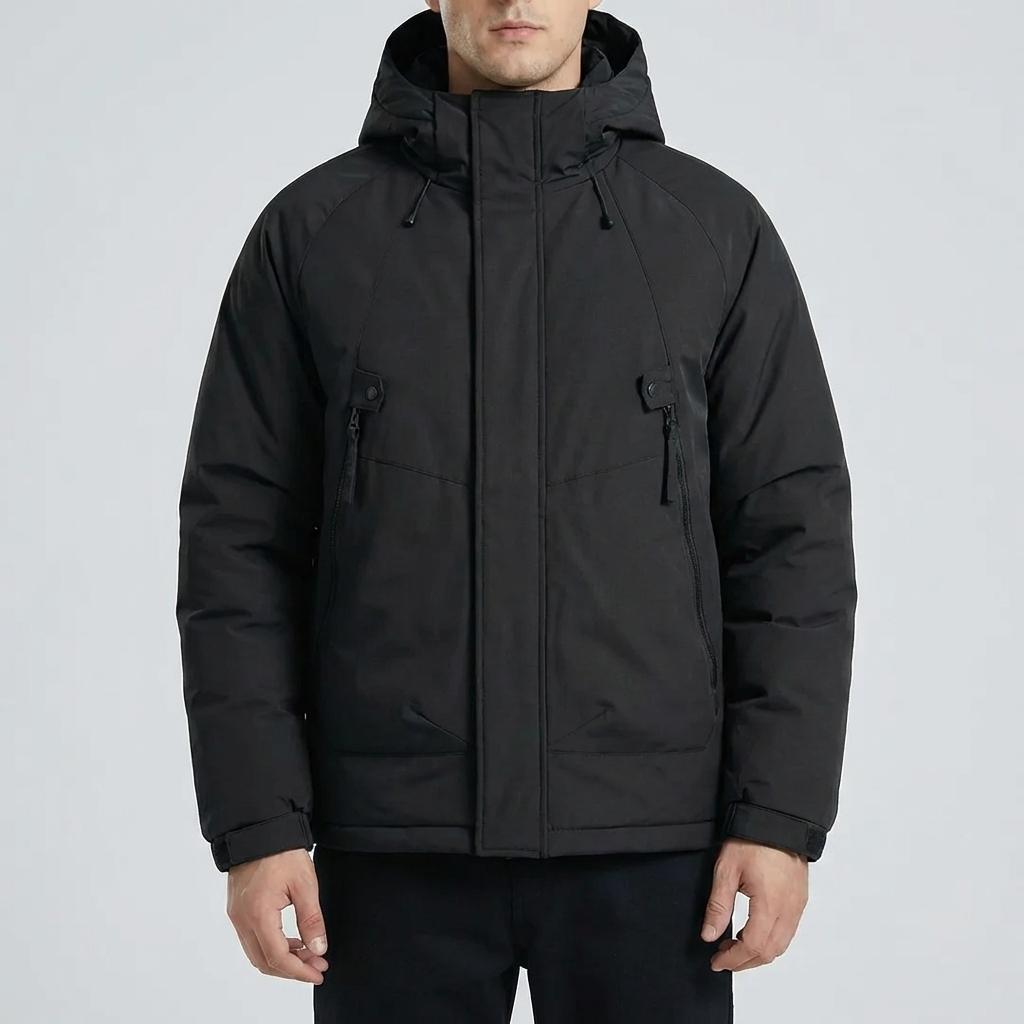 Insulated Hooded Winter Jacket for Men