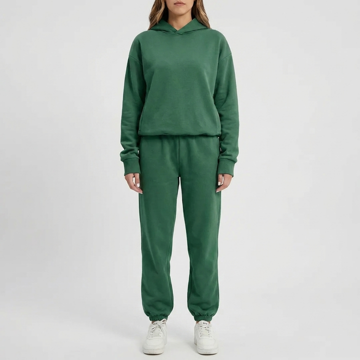 Hooded Sweatshirt And Jogger Set