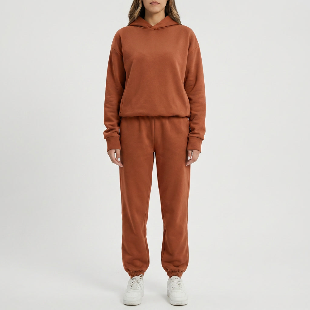 Hooded Sweatshirt And Jogger Set