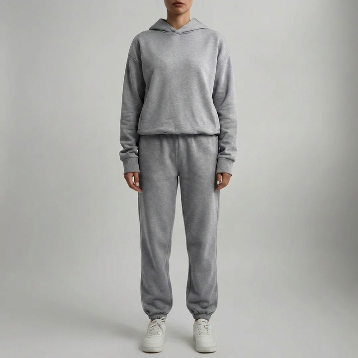Hooded Sweatshirt And Jogger Set