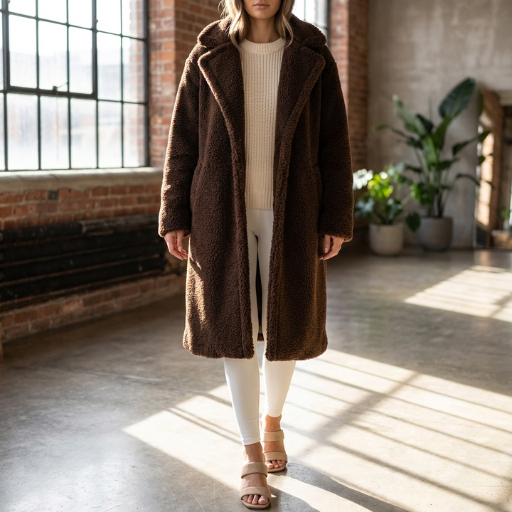 Long Teddy Coat for Women