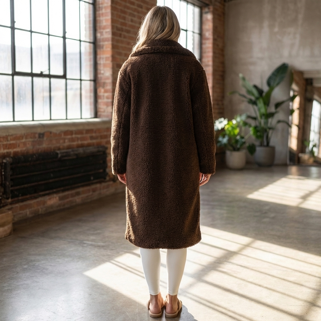 Long Teddy Coat for Women
