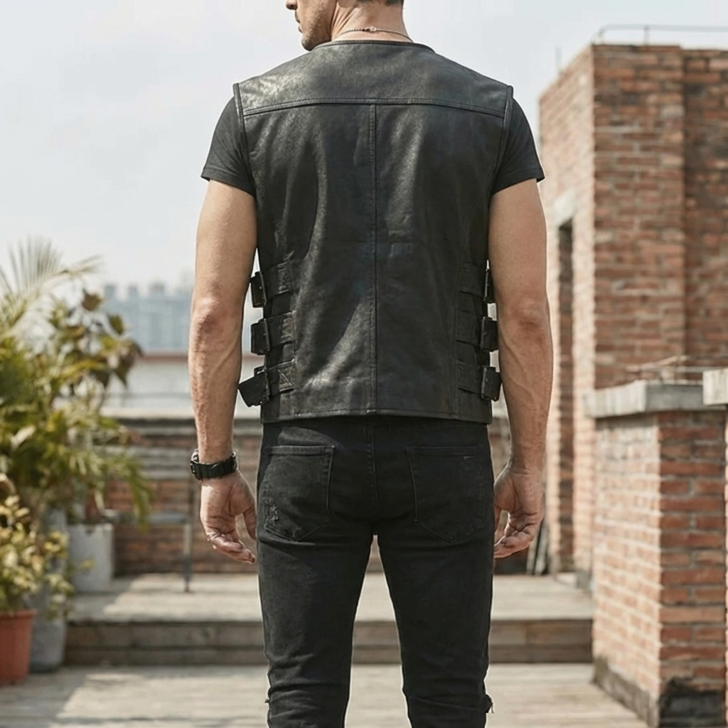 Fashionable Leather Vest for Men