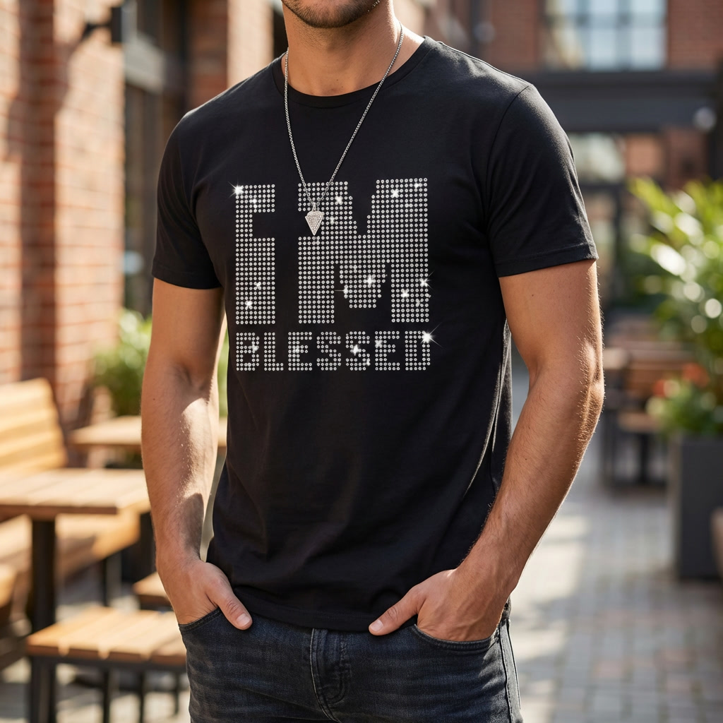 Slim-fit Sequins T-Shirt for Men