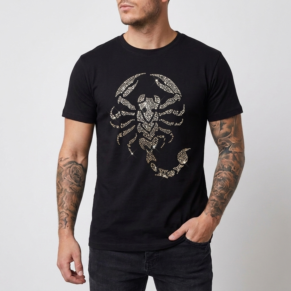 Slim-fit Sequins T-Shirt for Men