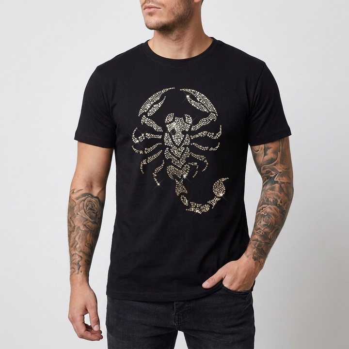 Slim-fit Sequins T-Shirt for Men