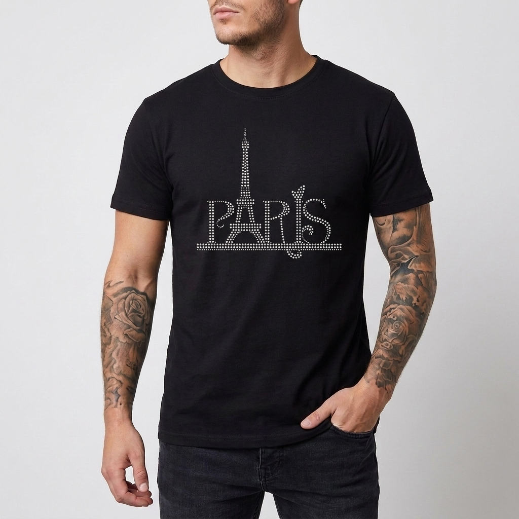 Slim-fit Sequins T-Shirt for Men