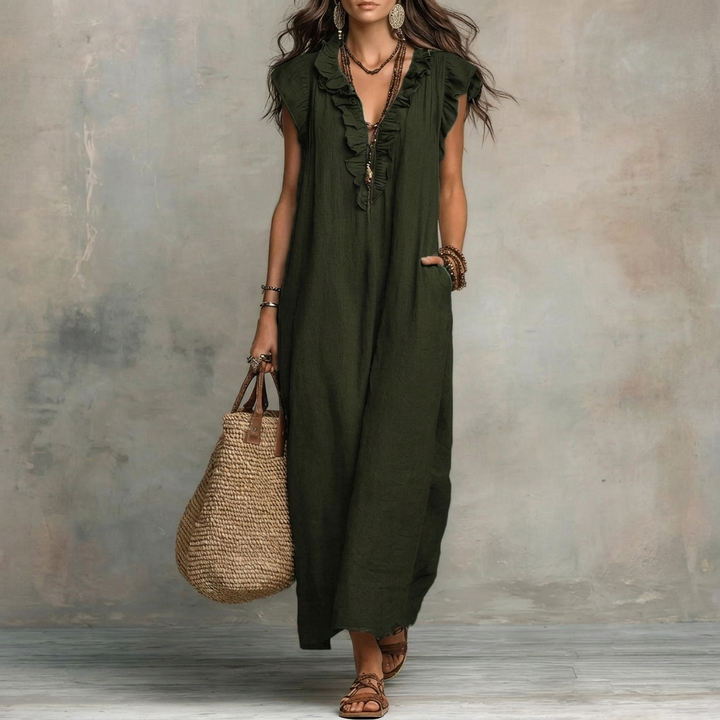 Women’s Solid Color Midi Dress