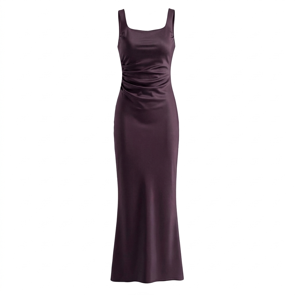 Elegant Strap Waist Long Dress