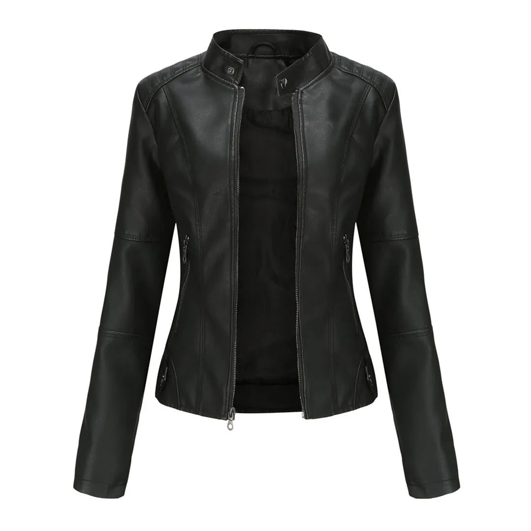 Ilana Women's Leather Zip-Up Jacket
