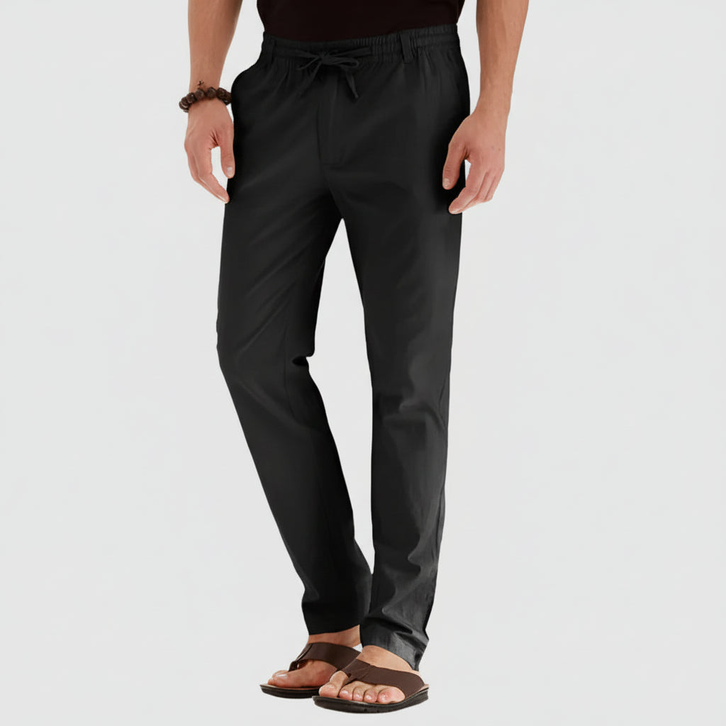 Casual Summer Pants with Elastic Waistband for Men