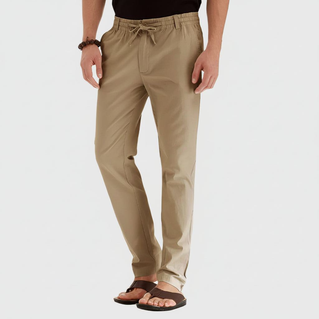 Casual Summer Pants with Elastic Waistband for Men