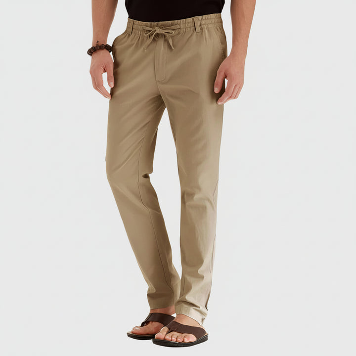 Casual Summer Pants with Elastic Waistband for Men