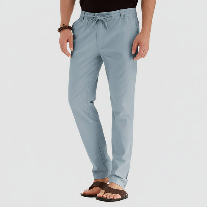 Casual Summer Pants with Elastic Waistband for Men
