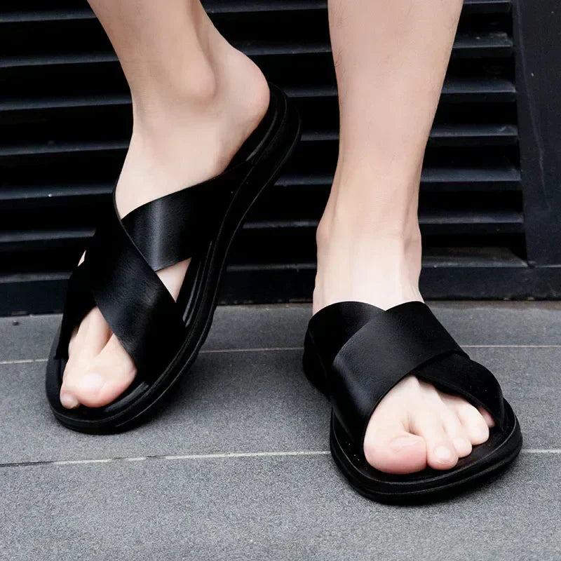 Italian men's mules