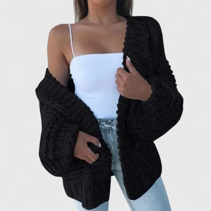 Kassia Women's Chunky Knit Oversized Cardigan