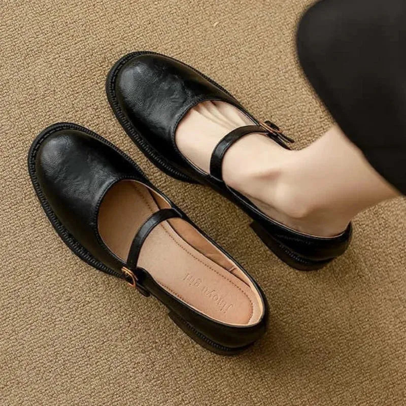 Laure Women's Mary Jane Leather Loafers