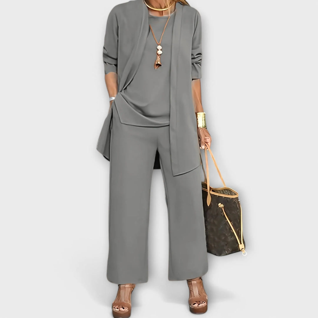 Leocadia Women's Wide Leg Three-Piece Set
