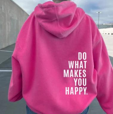 Inspire Hoodie with Motivational Print for Women