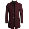 Long Formal Men’s Coat with Timeless Elegance