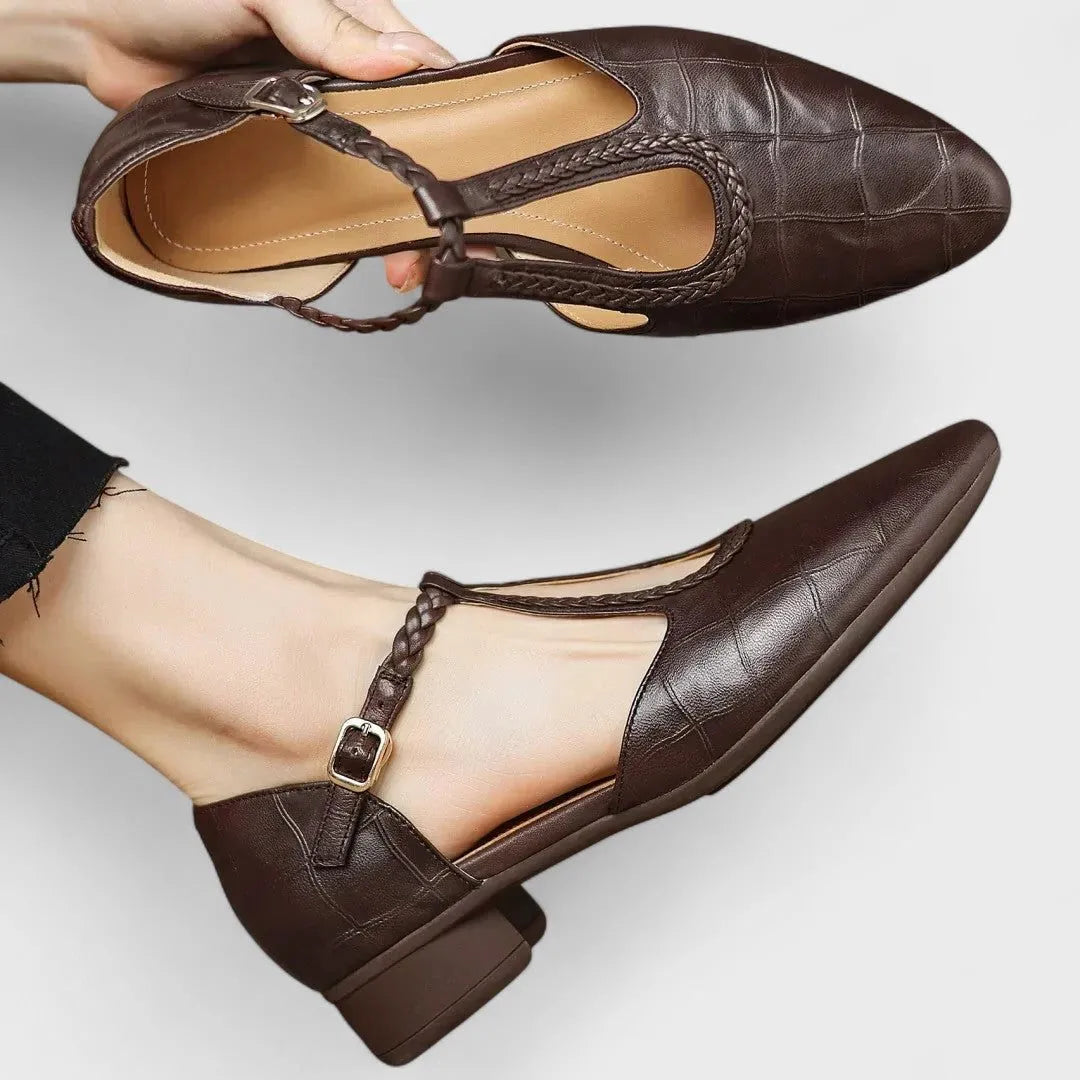 Sadia Women's Leather Mary Jane Loafers