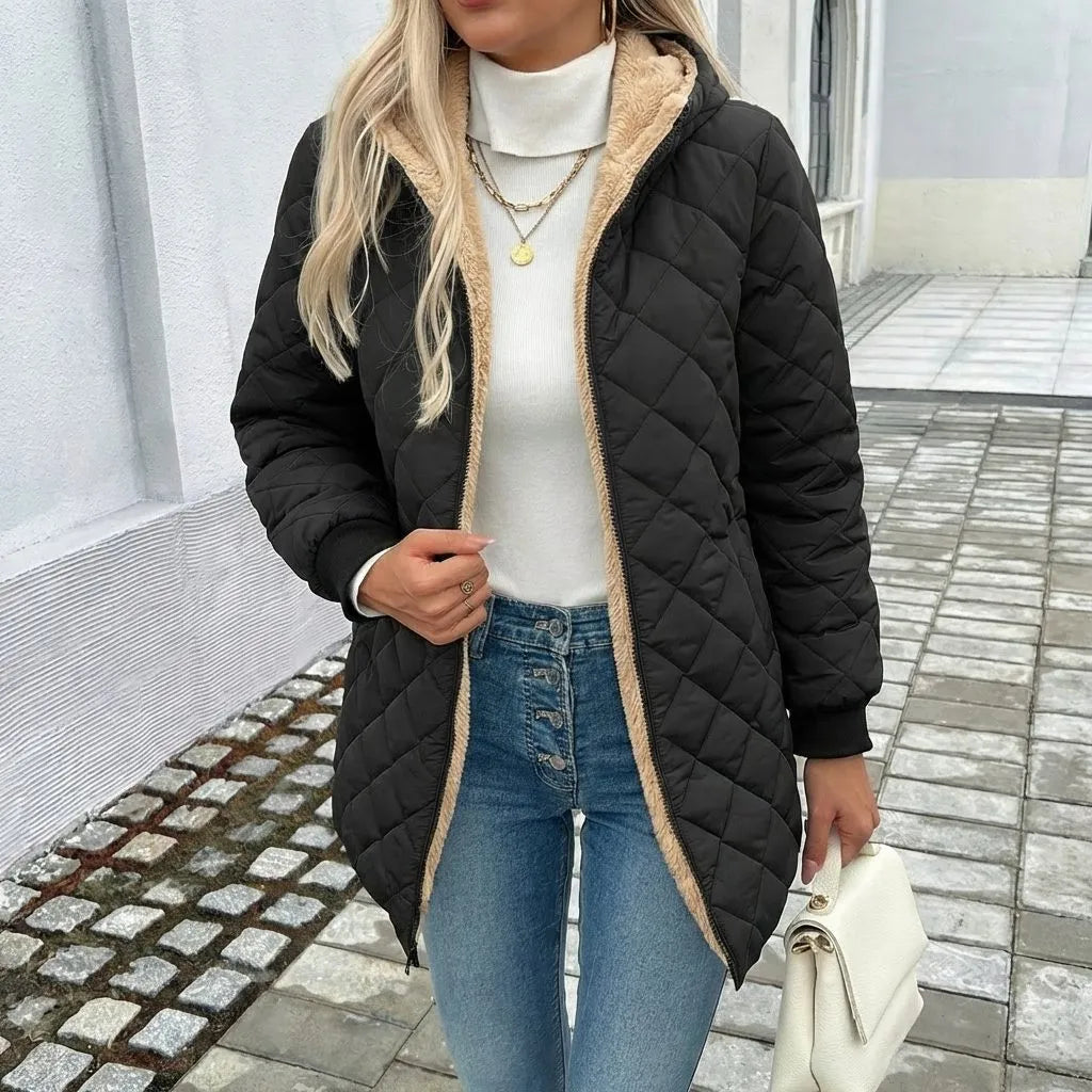 Thaïs Women's Quilted Hooded Puffer Coat