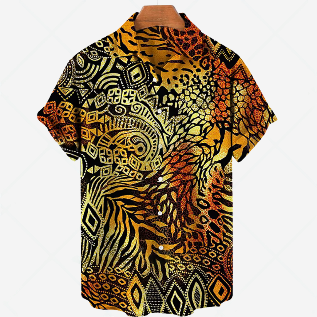 Print Style - Casual Short-Sleeve Shirt for Men