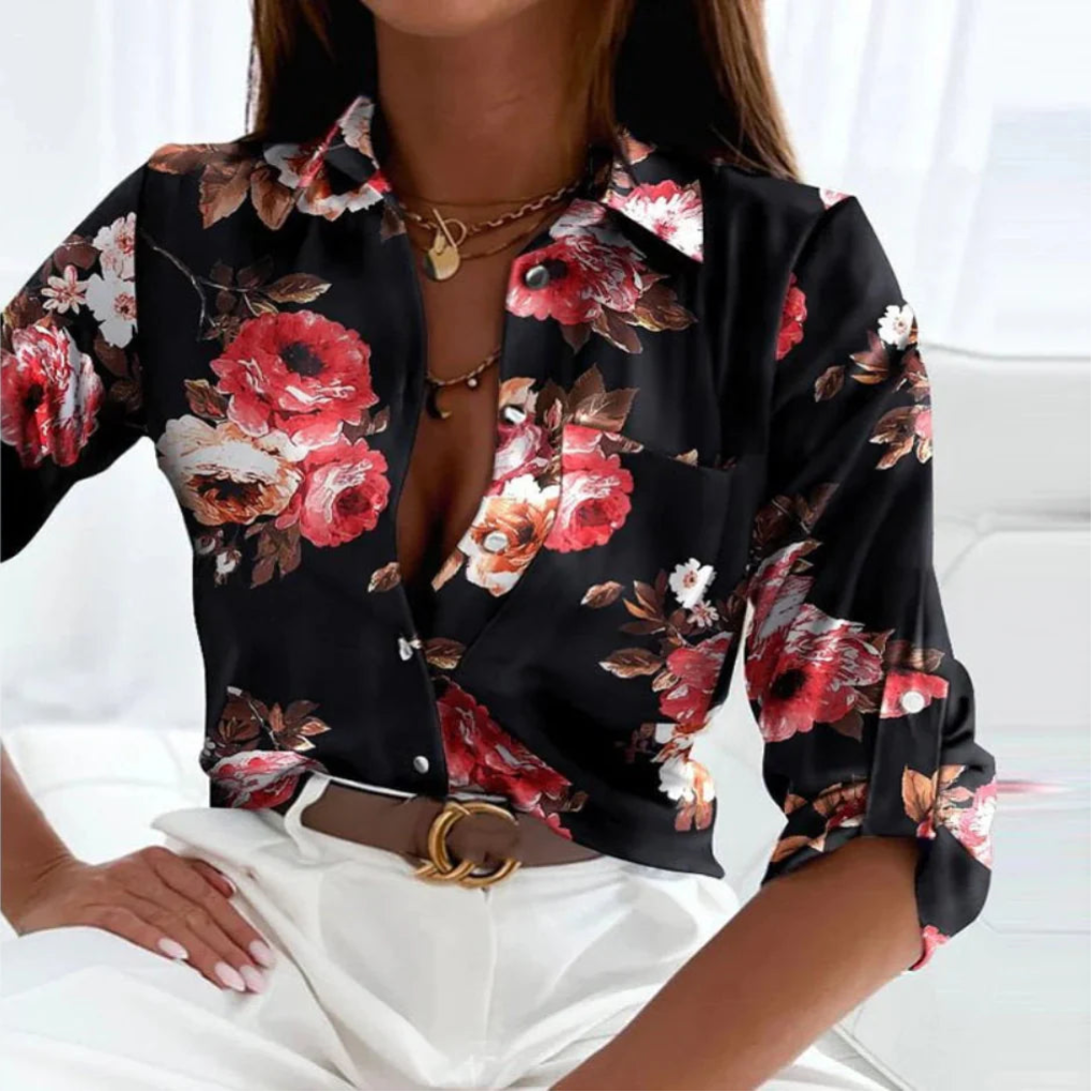 Women’s Tailored Point Collar Blouse