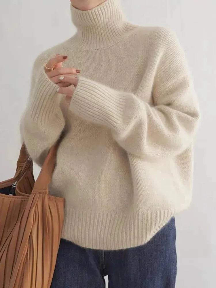 Women's Roll Neck Cashmere Sweater