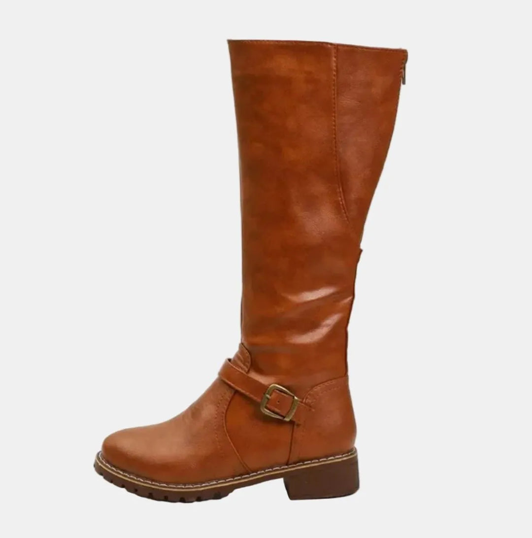 Women's Tall Block Heel Riding Boots