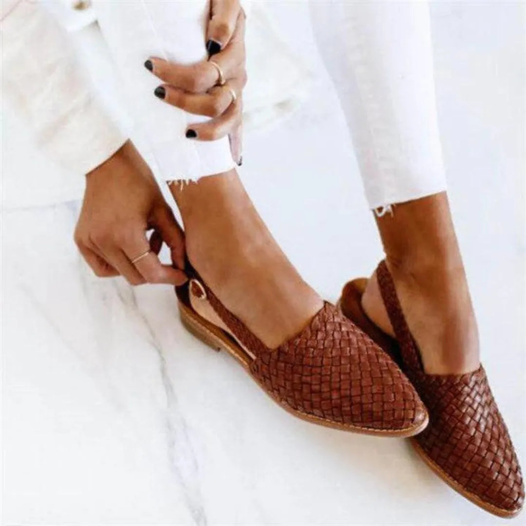 Women's Woven Slip-On Ballet Flats